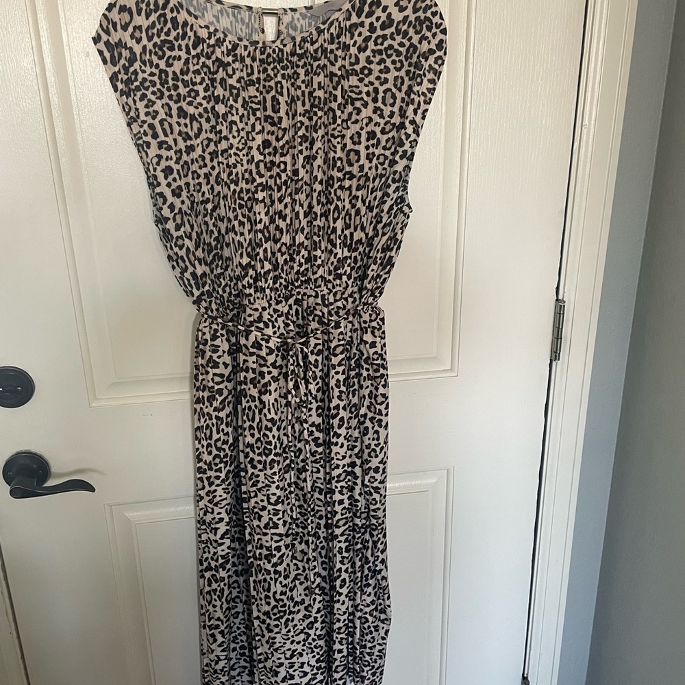 H&M Leopard Print Sleeveless Dress